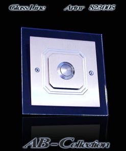 Edelstahlklingel Achteck mit LED Aufsatzplatte