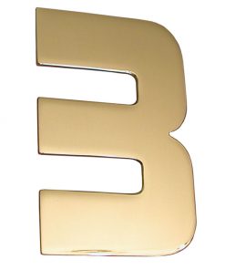 Hausnummer Serie DESIGNER Messing