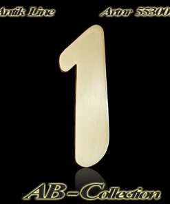 Hausnummer Serie ANTIK Messing