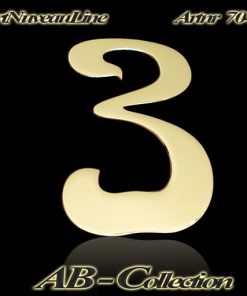 Hausnummer Serie Jugendstil Messing