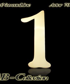 Hausnummer Serie Jugendstil Messing