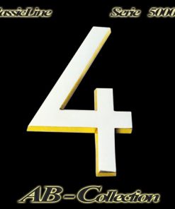 Hausnummer Serie Standard massiv Messing