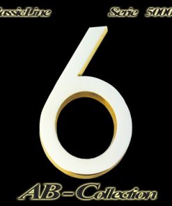 Hausnummer Serie Standard massiv Messing