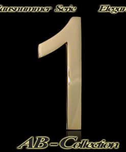 Hausnummer Serie ELEGANCE Messing