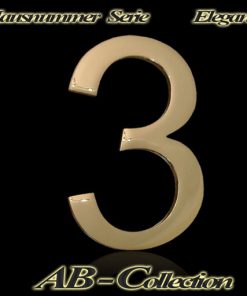 Hausnummer Serie ELEGANCE Messing