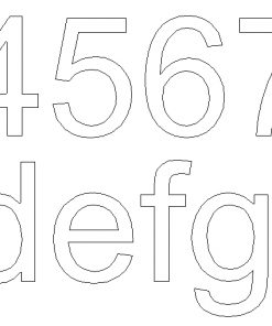 Hausnummer Serie ELEGANCE Messing