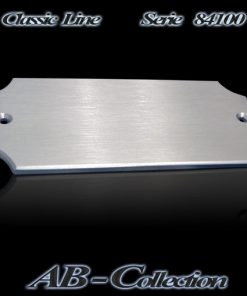 Namensschild Edelstahl gefast