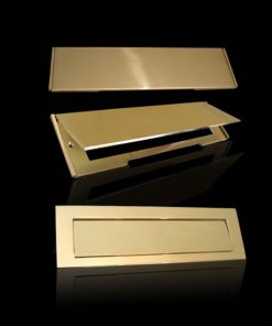 Briefeinwurf Messing