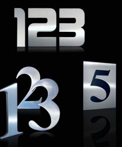 Hausnummer Edelstahl