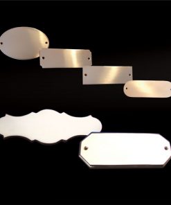 Namensschild Messing