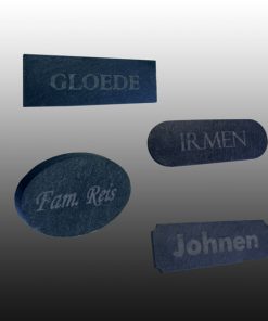 Namensschild Schiefer